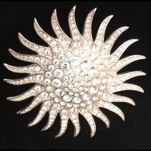 JBK Rhinestone Starburst Brooch Camrose Kross